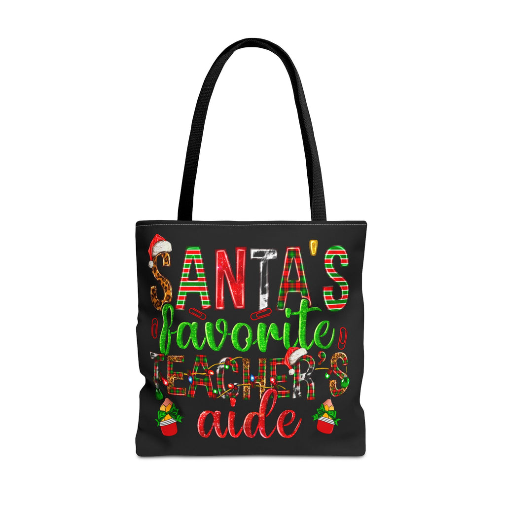 Santa's Favorite Teacher's Aide Tote Bag — Christmas Teacher Gift