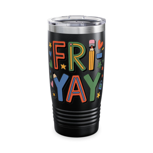 Colorful FRIDAY 20oz Tumbler | Fun Drinkware for Weekend Vibes | Perfect Gift for Friends & Family, Travel Mug, Coffee Cup, Insulated [...]