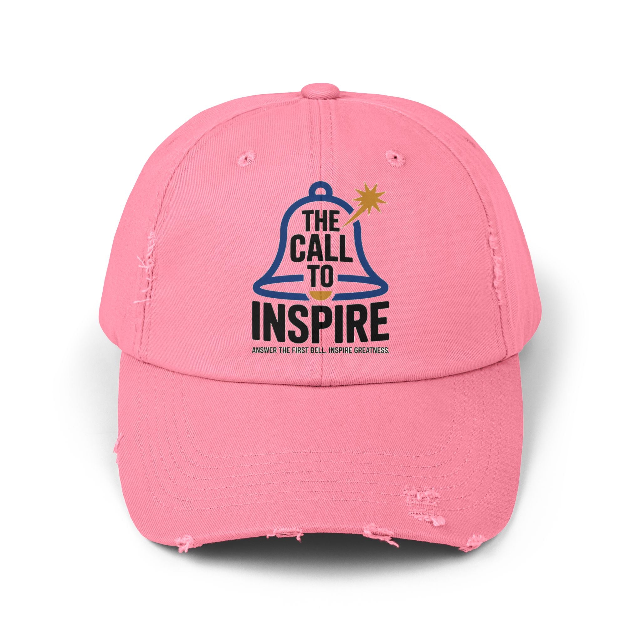 Inspiring Unisex Distressed Cap | Motivational Hat, Gift for Graduates, Everyday Wear, Trendy Cap