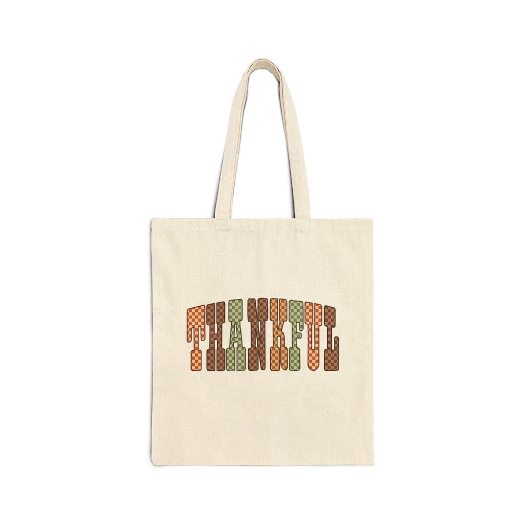 Thankful Cotton Canvas Tote Bag