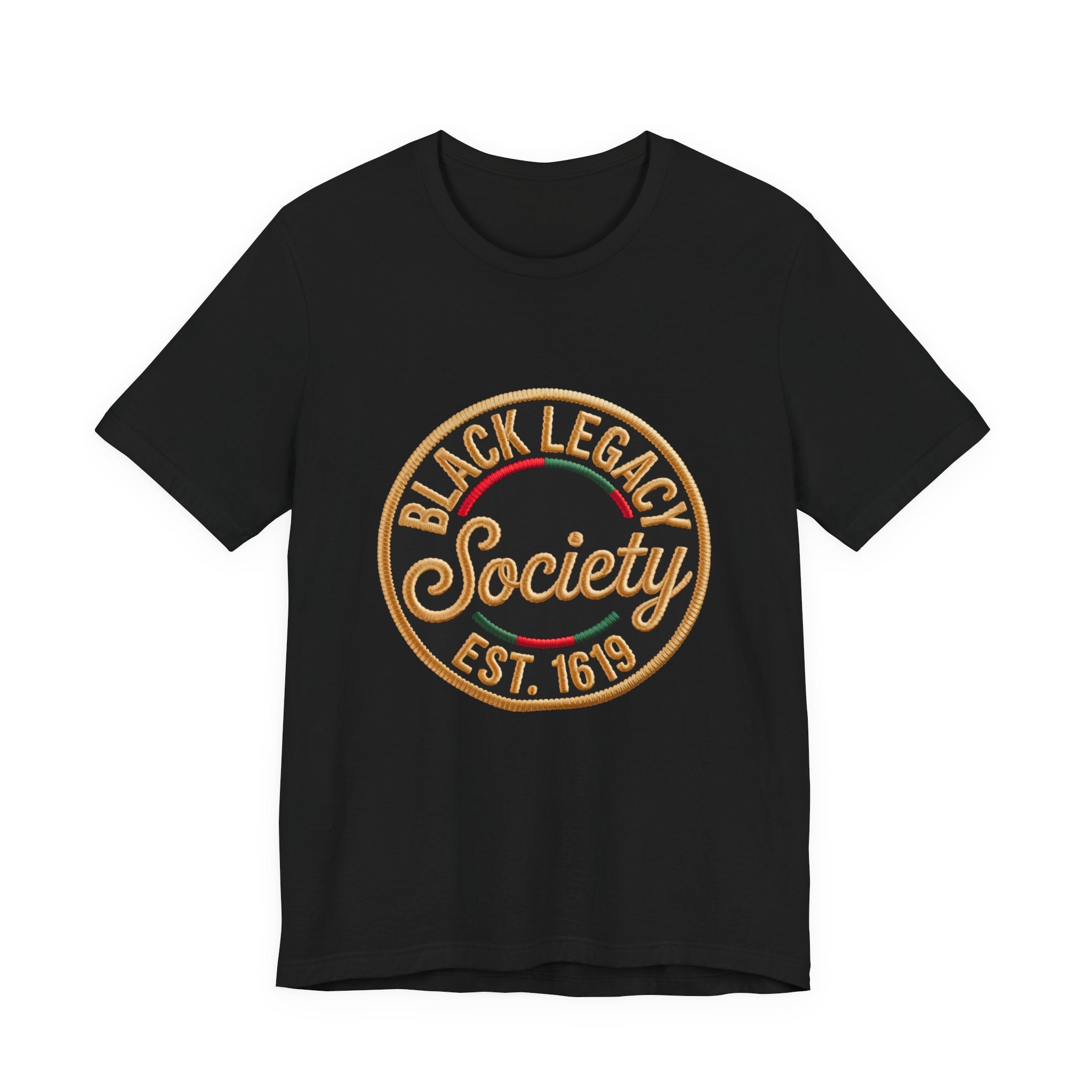 Black Legacy Society Tee – Vintage Emblem Est. 1619 T-Shirt