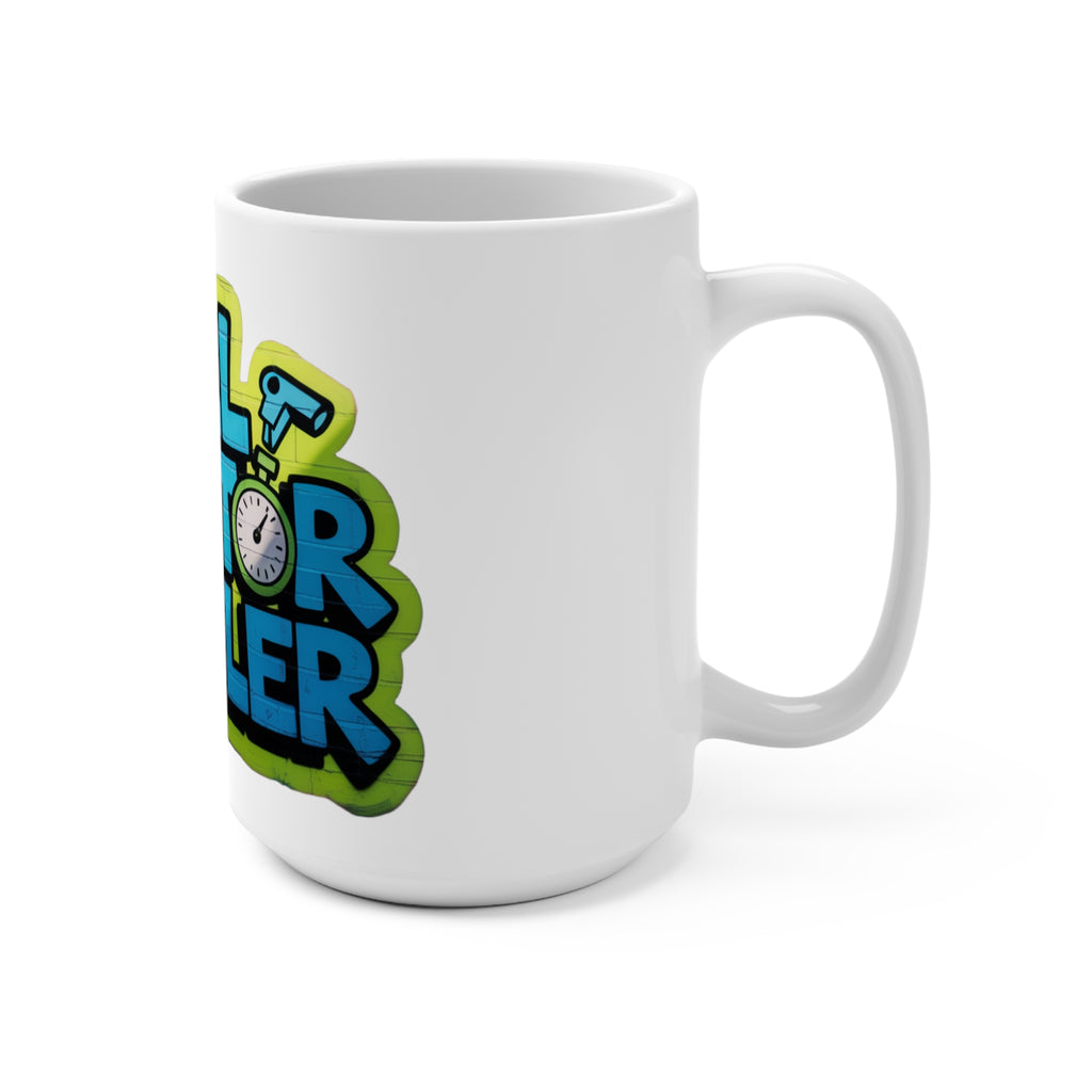 Hall Monitor Hustler Mug - Fun 15oz Coffee Cup for Students, Teachers, Back to School Gift, Classroom Decor, Humor Mug