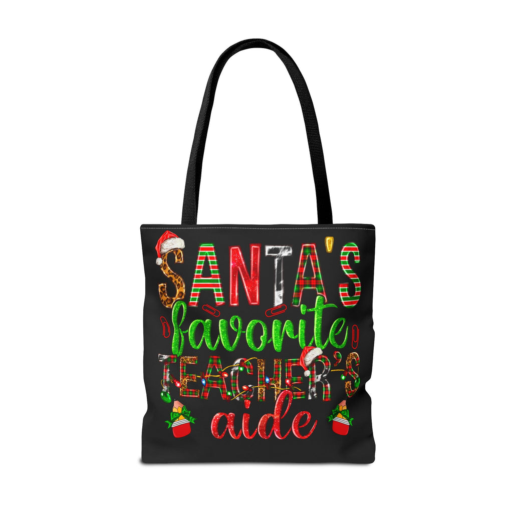 Santa's Favorite Teacher's Aide Tote Bag — Christmas Teacher Gift