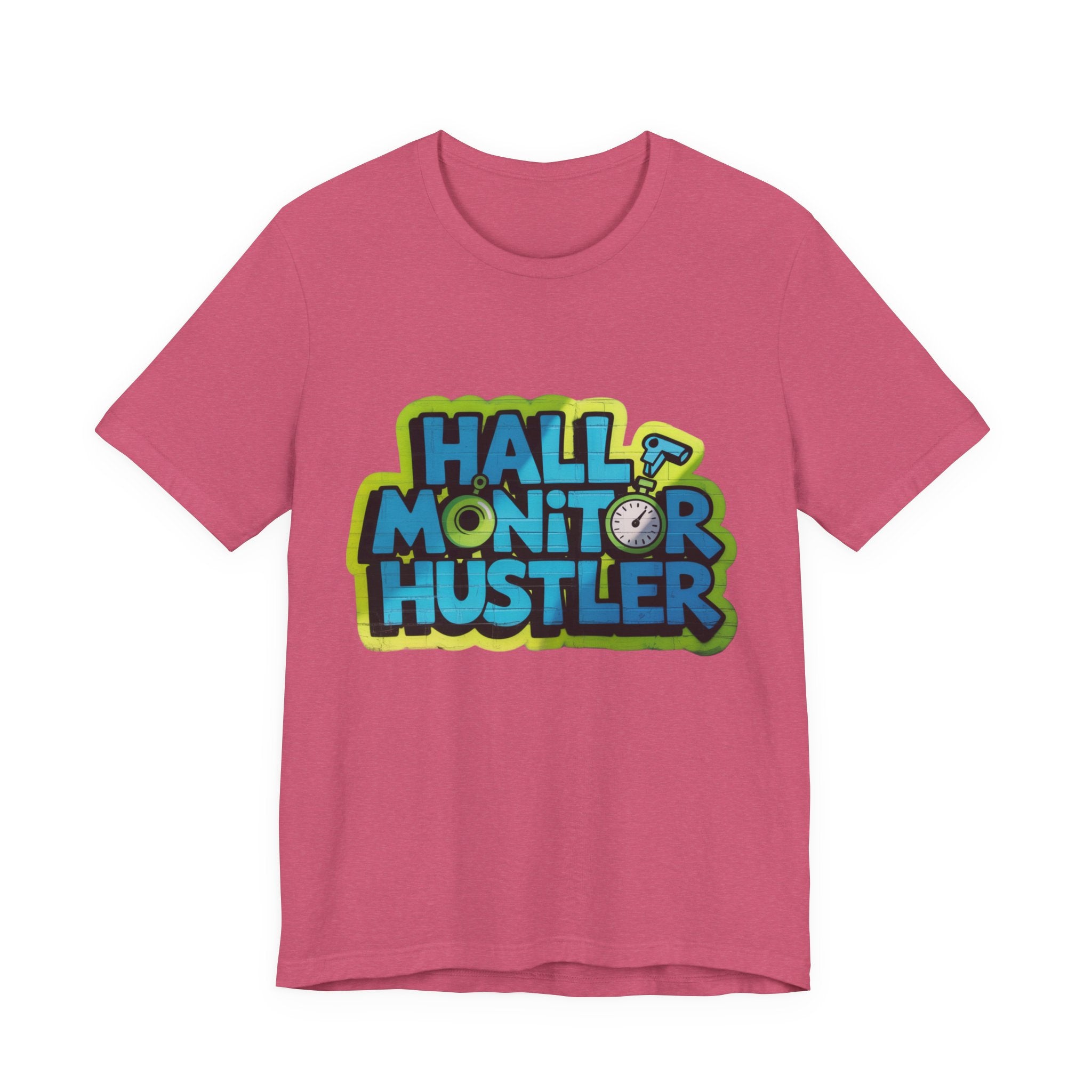 Hall Monitor Hustler Tee, Fun Teacher T-Shirt, Gift for Educators, School Spirit Shirt, Casual Everyday Wear, Back to School Gear