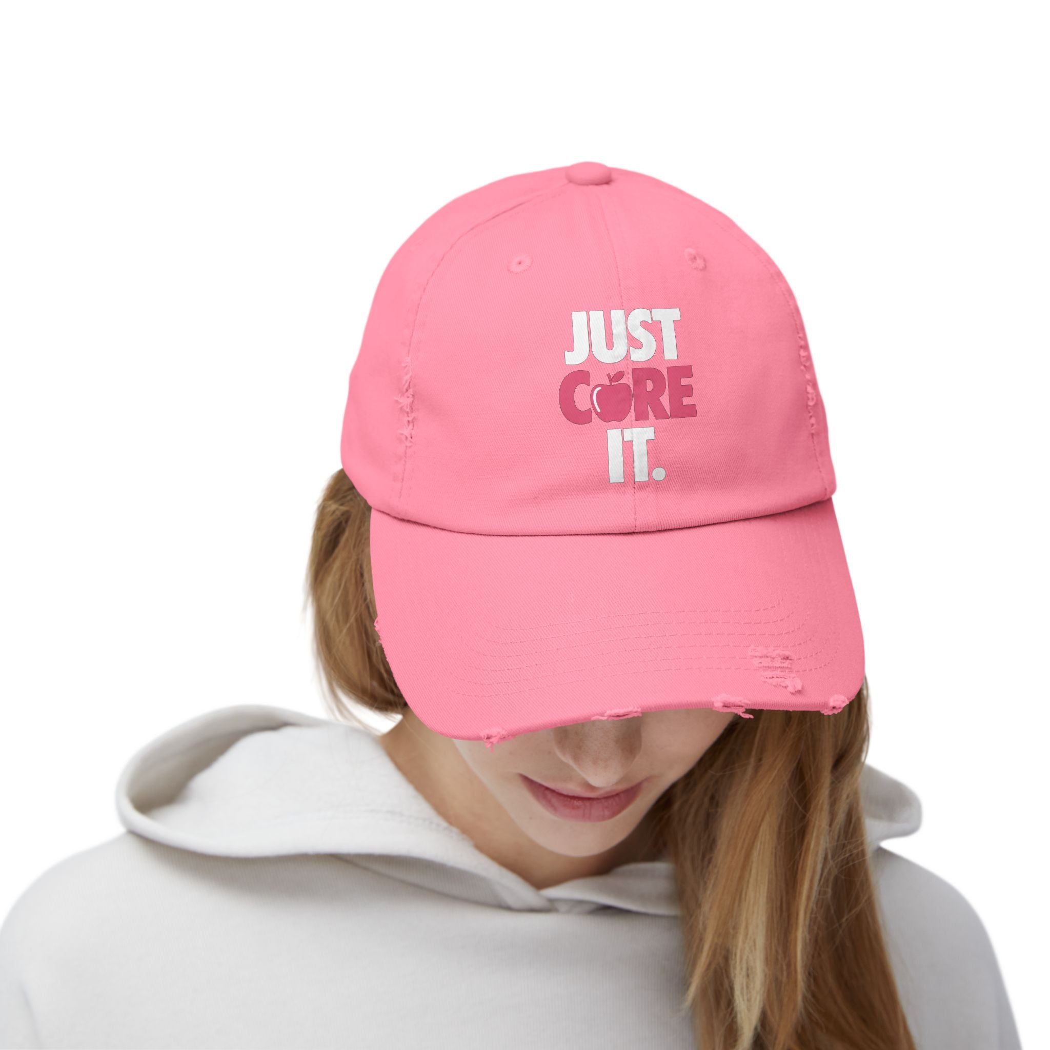 Just Cure IT (Breast Cancer Awareness ) Distressed Cap