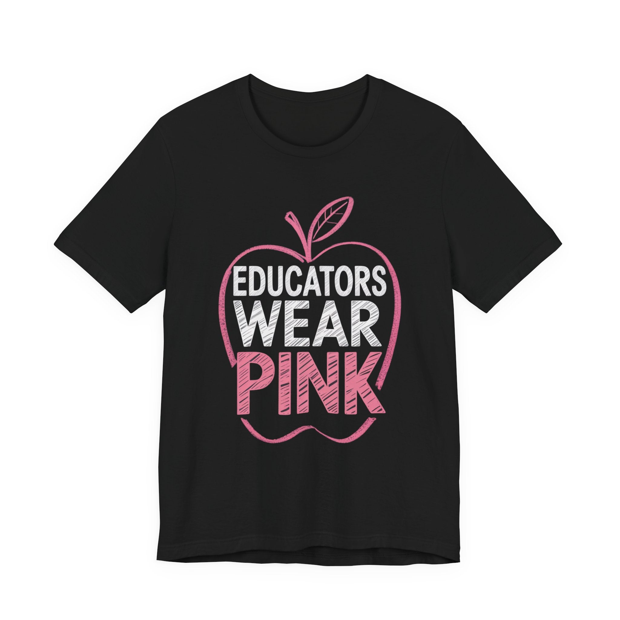 Educators Wear Pink Unisex Tee | Breast Cancer Awareness Shirt, Soft Cotton Tee, Education Support Apparel
