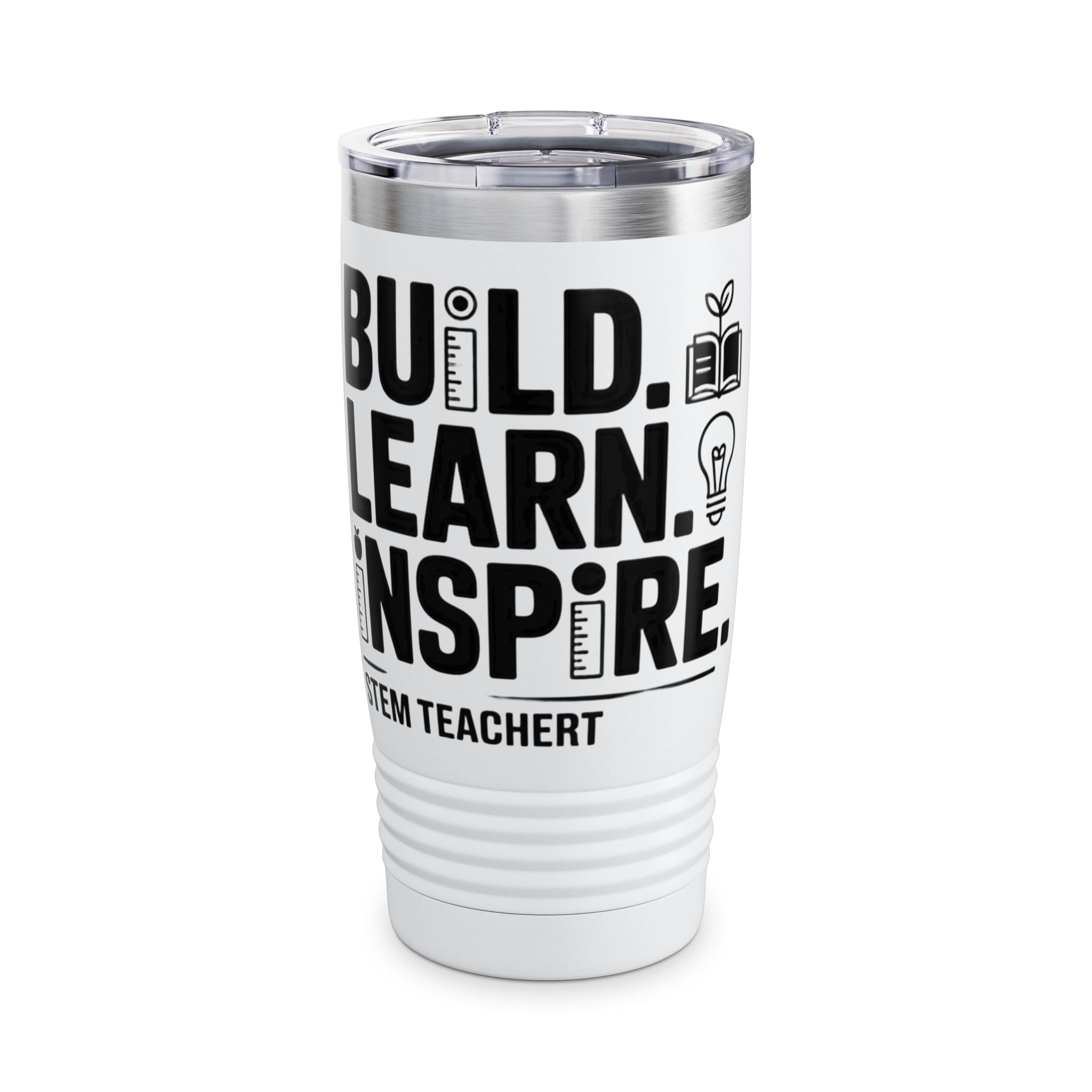 Inspiring Teacher Tumbler, 20oz Insulated Drinkware for STEM Enthusiasts, Motivational Gift for Educators, Teacher Appreciation, Back [...]