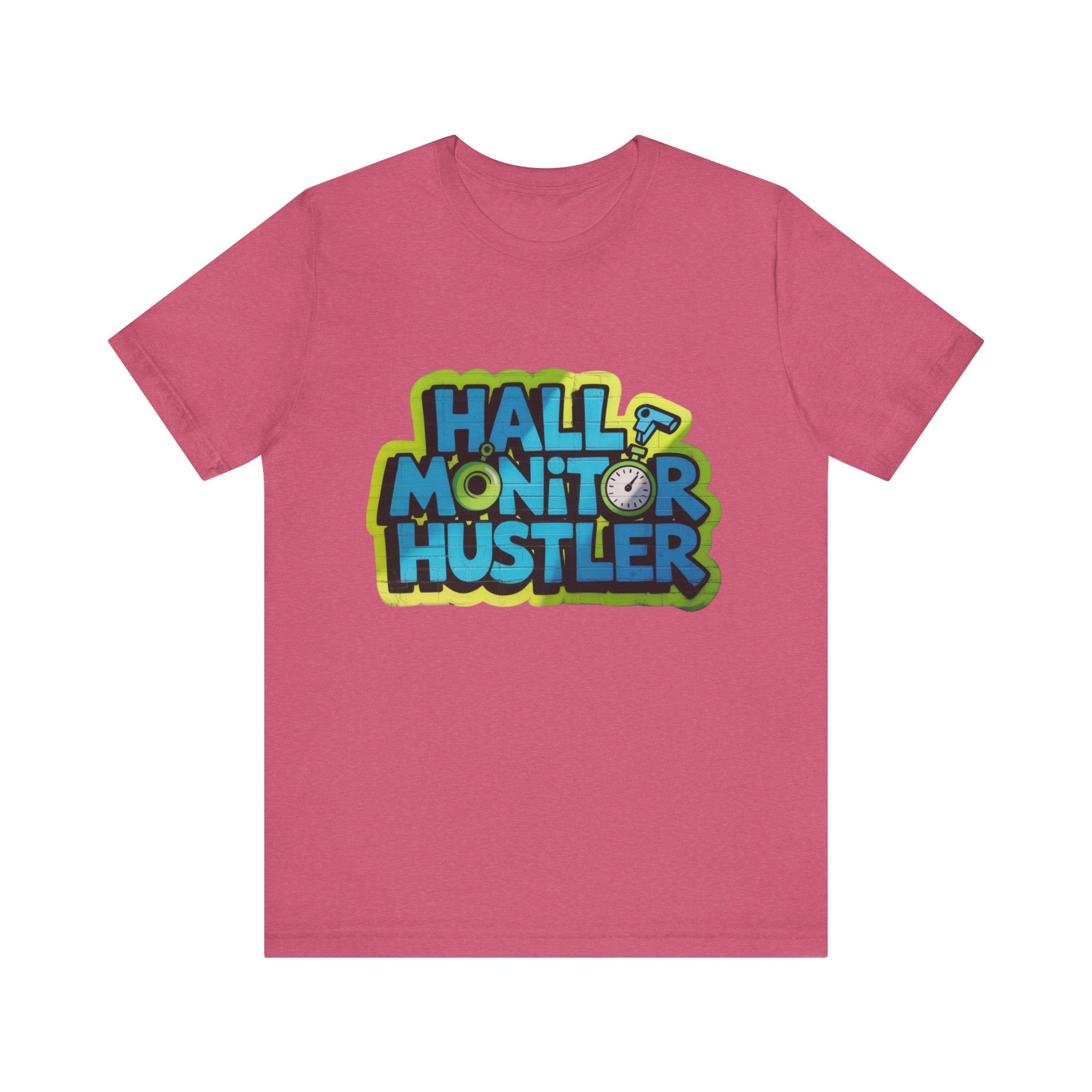 Hall Monitor Hustler Tee, Fun Teacher T-Shirt, Gift for Educators, School Spirit Shirt, Casual Everyday Wear, Back to School Gear