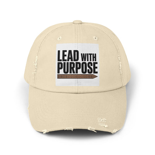 Distressed Cap with Inspirational Message, Casual Hat, Gift for Leaders, Motivational Headwear, Everyday Wear, Accessory for All Occasions