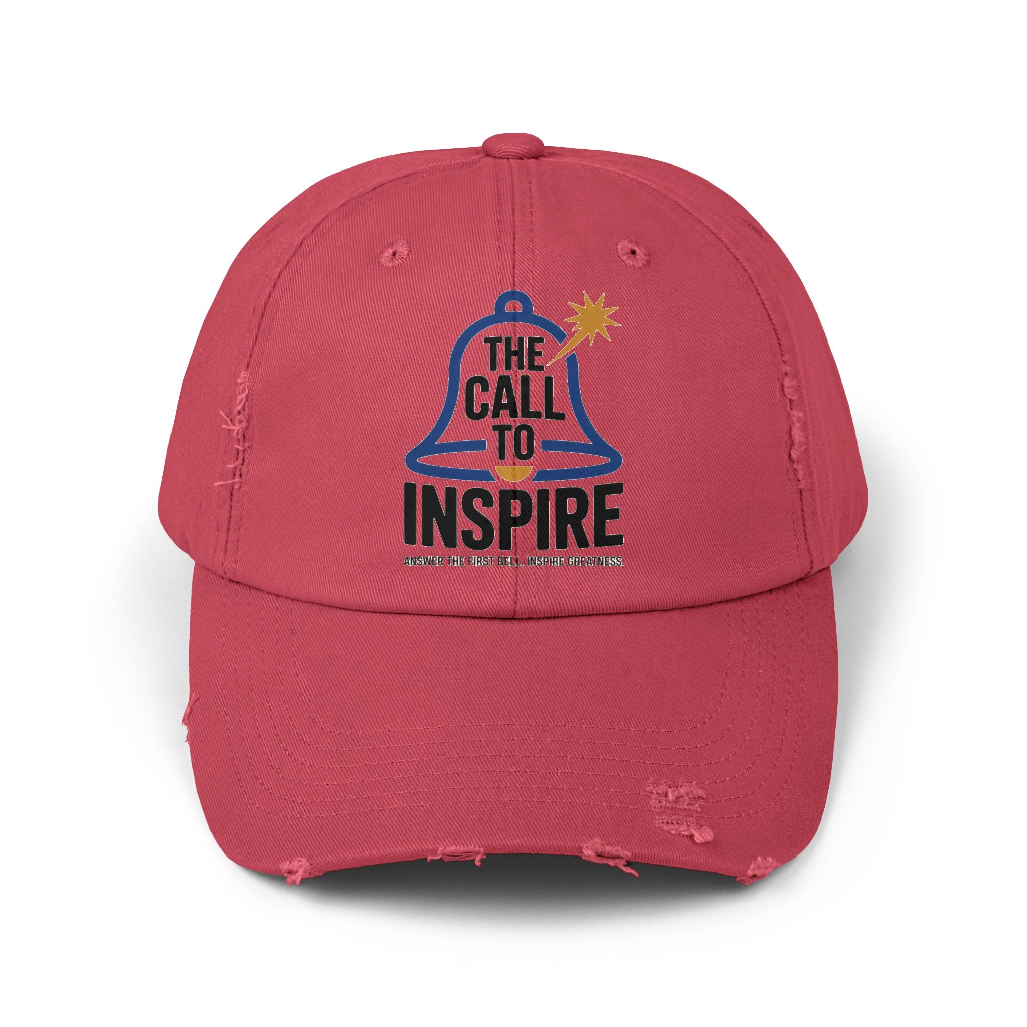 Inspiring Unisex Distressed Cap | Motivational Hat, Gift for Graduates, Everyday Wear, Trendy Cap