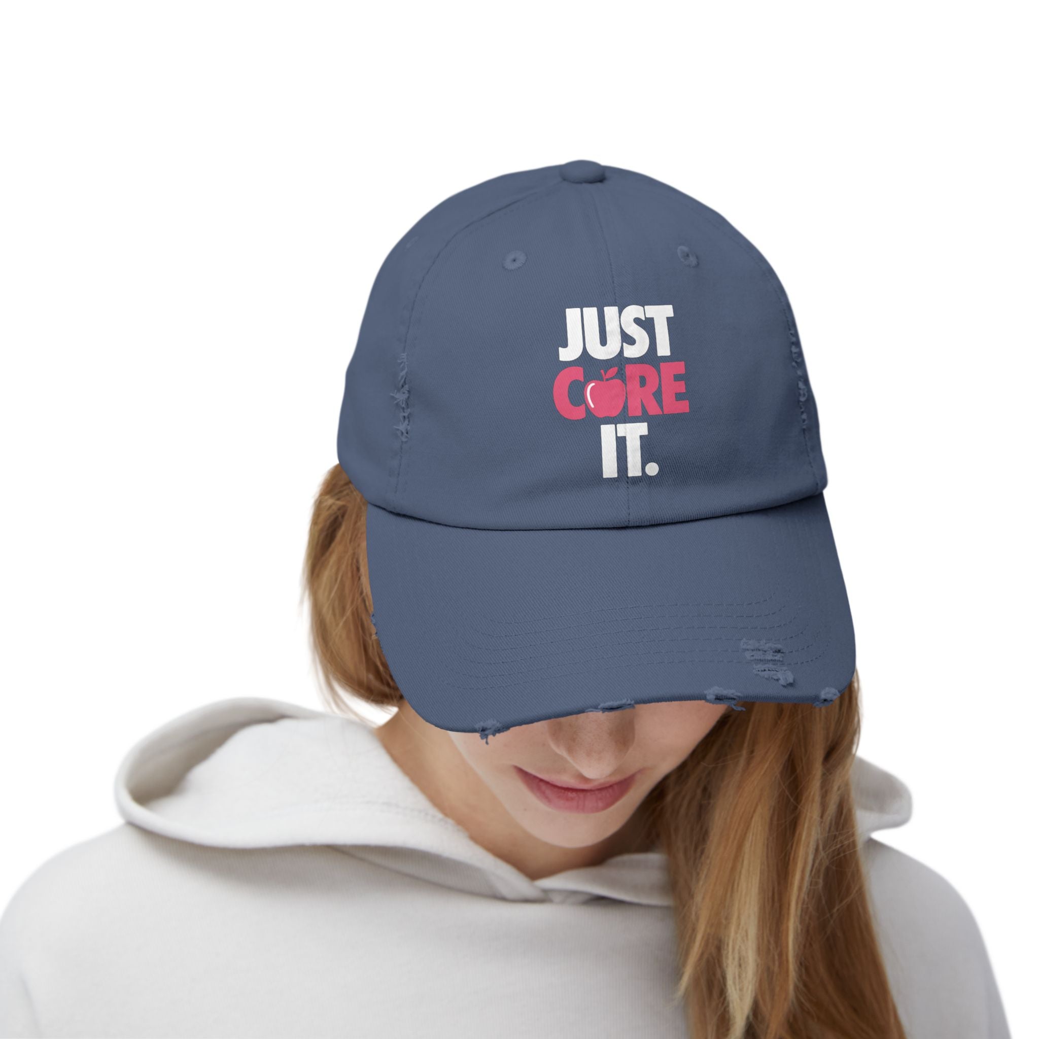 Just Cure IT (Breast Cancer Awareness ) Distressed Cap