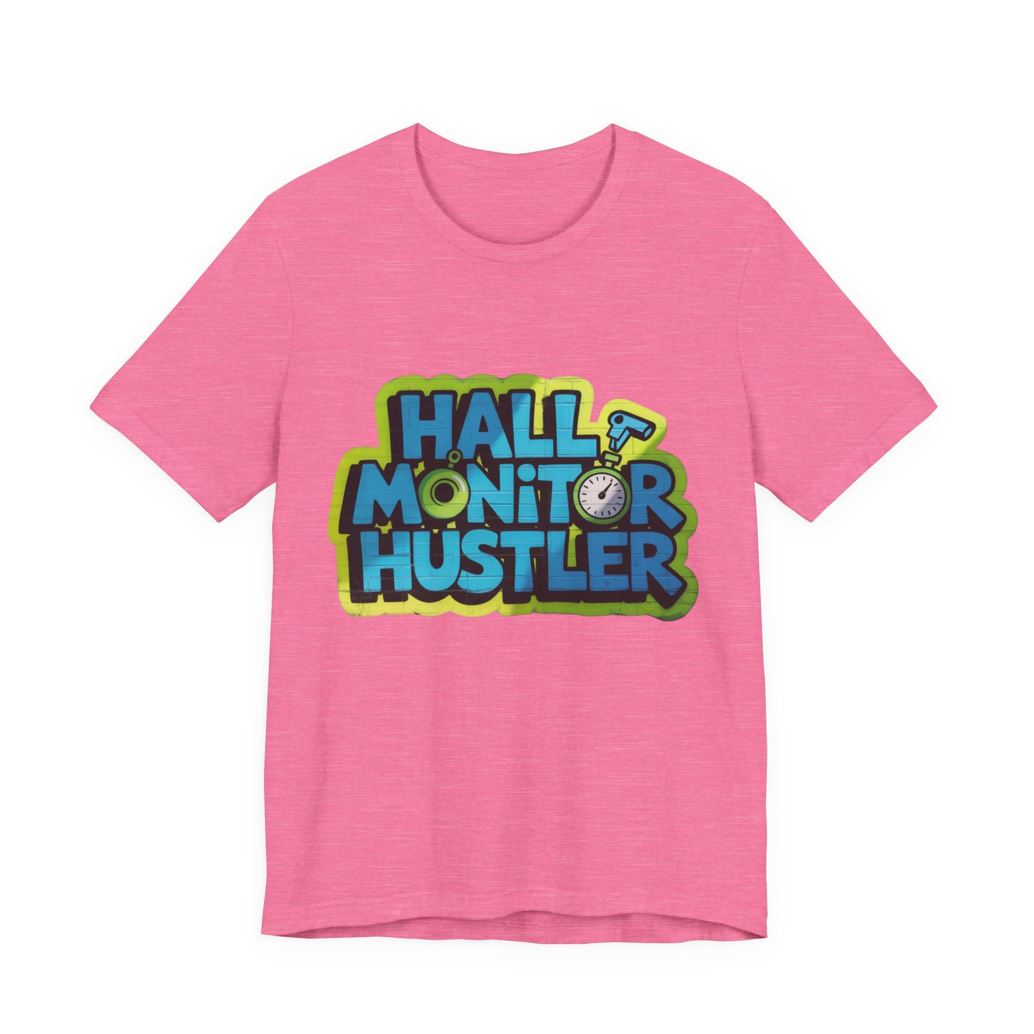 Hall Monitor Hustler Tee, Fun Teacher T-Shirt, Gift for Educators, School Spirit Shirt, Casual Everyday Wear, Back to School Gear