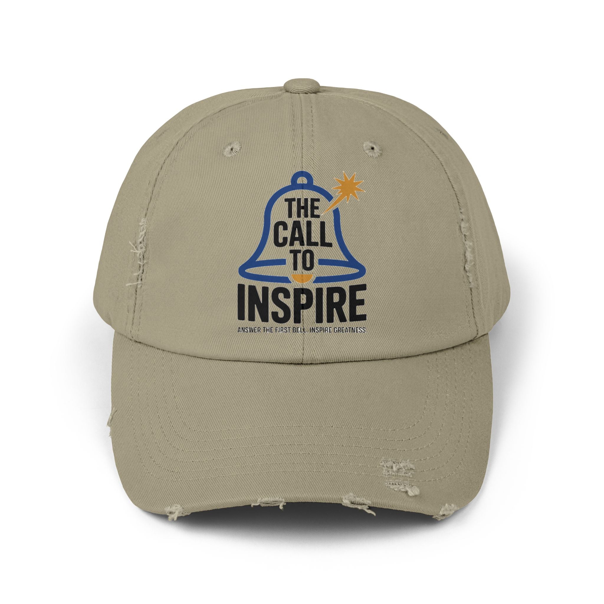 Inspiring Unisex Distressed Cap | Motivational Hat, Gift for Graduates, Everyday Wear, Trendy Cap