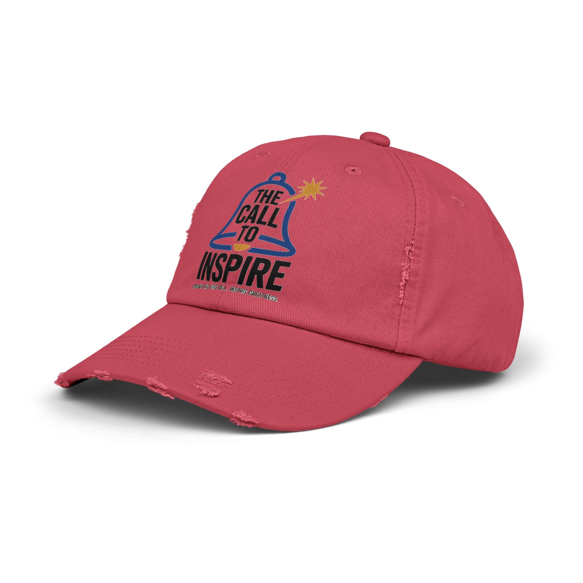 Inspiring Unisex Distressed Cap | Motivational Hat, Gift for Graduates, Everyday Wear, Trendy Cap