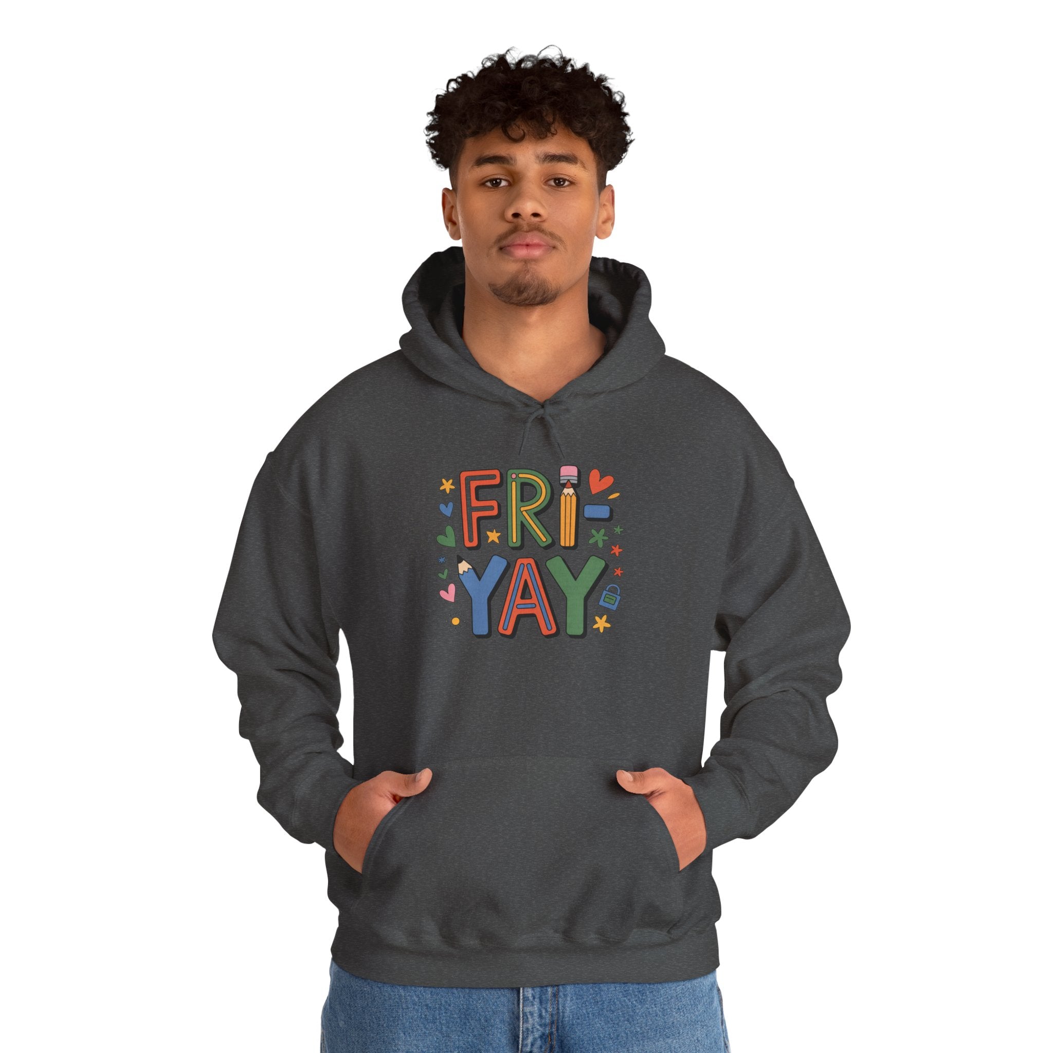 Cheerful Unisex Hooded Sweatshirt - Perfect for Casual Fridays, Birthdays, Cozy Nights, or Gift Giving