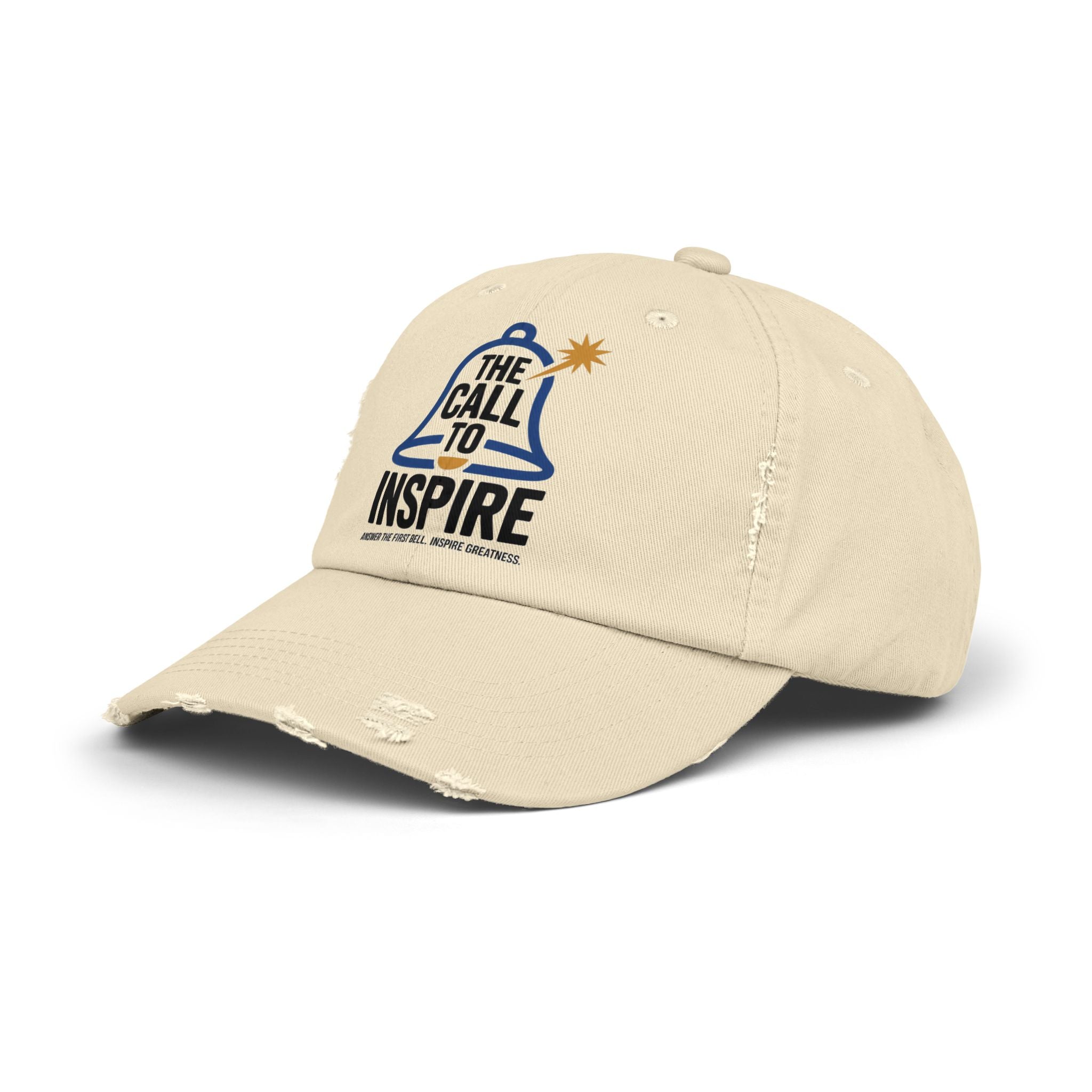 Inspiring Unisex Distressed Cap | Motivational Hat, Gift for Graduates, Everyday Wear, Trendy Cap