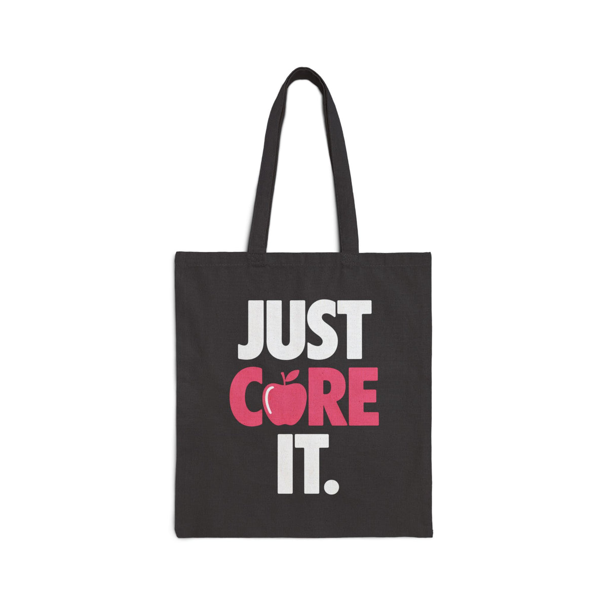 'Just Cure It' Inspirational Quote Stylish Cotton Canvas Tote Bag - Eco-Friendly Tote Bag,