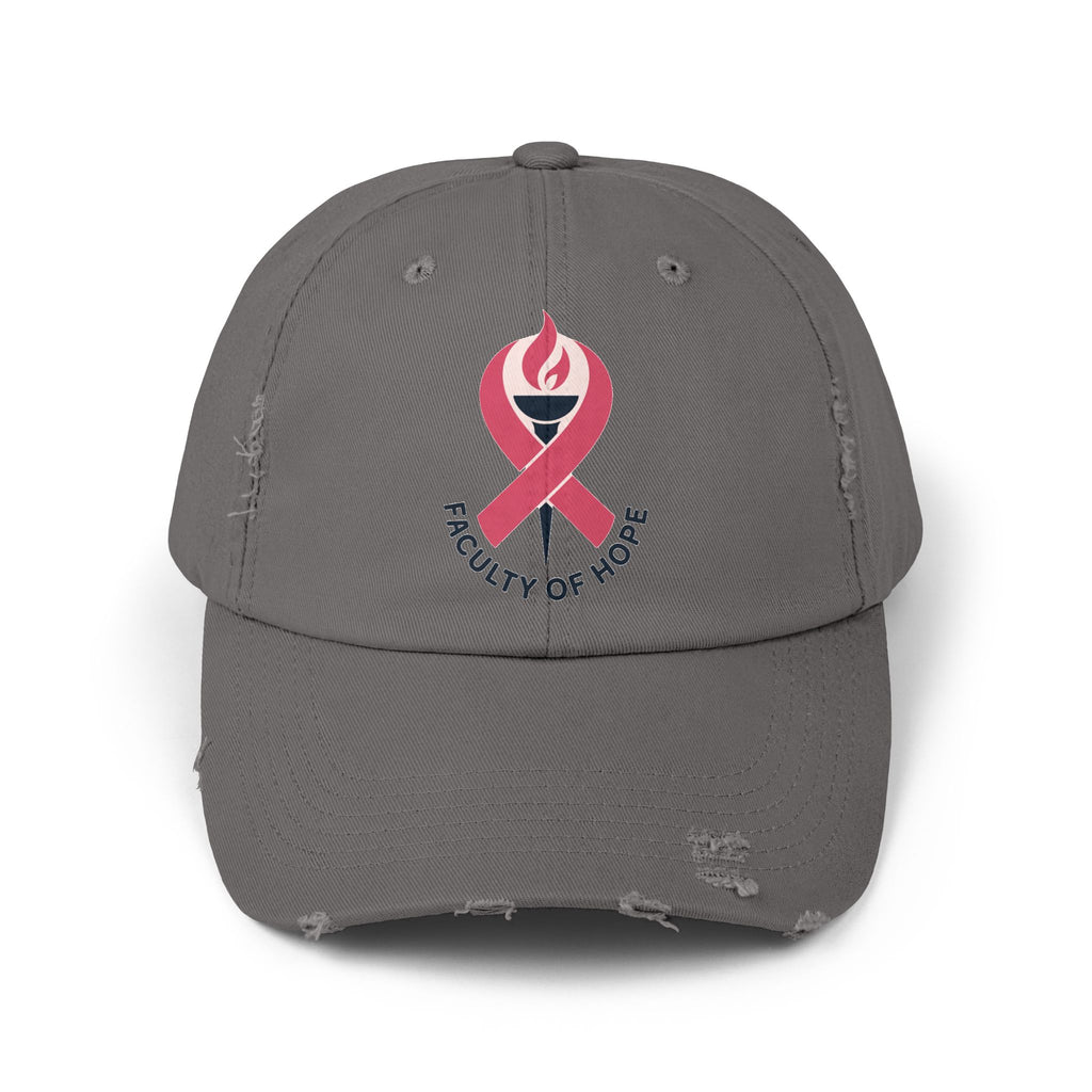 Faculty of Hope, Vintage Baseball Hat, Supportive Gift, Cancer Awareness, Everyday Casual Wear